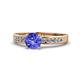 1 - Enya Classic Tanzanite and Diamond Engagement Ring 