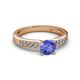 2 - Enya Classic Tanzanite and Diamond Engagement Ring 