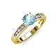 3 - Enya Classic Aquamarine and Diamond Engagement Ring 