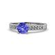 1 - Ronia Classic Tanzanite and Diamond Engagement Ring 
