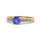 1 - Ronia Classic Tanzanite and Diamond Engagement Ring 