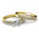 2 - Ronia Classic Diamond Bridal Set Ring 