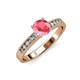 3 - Ronia Classic Pink Tourmaline and Diamond Engagement Ring 
