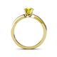 4 - Enya Classic Yellow and White Diamond Engagement Ring 