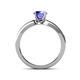4 - Enya Classic Tanzanite and Diamond Engagement Ring 