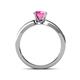 4 - Enya Classic Pink Sapphire and Diamond Engagement Ring 