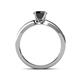 4 - Enya Classic Black and White Diamond Engagement Ring 