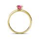 4 - Ronia Classic Pink Tourmaline and Diamond Engagement Ring 