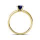 4 - Ronia Classic Blue Sapphire and Diamond Engagement Ring 