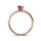 4 - Ronia Classic Rhodolite Garnet and Diamond Engagement Ring 