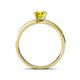 4 - Ronia Classic Yellow and White Diamond Engagement Ring 