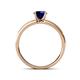 4 - Ronia Classic Blue Sapphire and Diamond Engagement Ring 