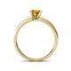 4 - Ronia Classic Citrine and Diamond Engagement Ring 