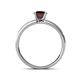 4 - Ronia Classic Red Garnet and Diamond Engagement Ring 