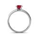 4 - Ronia Classic Ruby and Diamond Engagement Ring 