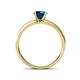 4 - Ronia Classic Blue and White Diamond Engagement Ring 