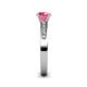 5 - Enya Classic Pink Tourmaline and Diamond Engagement Ring 