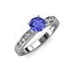 3 - Enya Classic Tanzanite and Diamond Engagement Ring 
