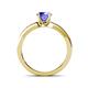 4 - Enya Classic Tanzanite and Diamond Engagement Ring 