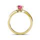 4 - Enya Classic Pink Tourmaline and Diamond Engagement Ring 