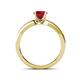 4 - Enya Classic Ruby and Diamond Engagement Ring 