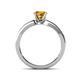4 - Enya Classic Citrine and Diamond Engagement Ring 