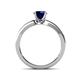4 - Enya Classic Blue Sapphire and Diamond Engagement Ring 