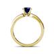 4 - Enya Classic Blue Sapphire and Diamond Engagement Ring 