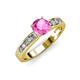3 - Enya Classic Pink Sapphire and Diamond Engagement Ring 