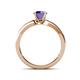 4 - Enya Classic Iolite and Diamond Engagement Ring 