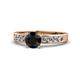 1 - Enya Classic Black and White Diamond Engagement Ring 
