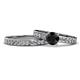 1 - Enya Classic Black and White Diamond Bridal Set Ring 