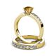 3 - Enya Classic Citrine and Diamond Bridal Set Ring 
