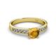 2 - Ronia Classic Citrine and Diamond Engagement Ring 