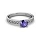 2 - Ronia Classic Iolite and Diamond Engagement Ring 