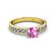 2 - Ronia Classic Pink Sapphire and Diamond Engagement Ring 