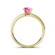 4 - Ronia Classic Pink Sapphire and Diamond Engagement Ring 