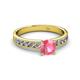 2 - Ronia Classic Pink Tourmaline and Diamond Engagement Ring 