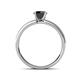 4 - Ronia Classic Black and White Diamond Engagement Ring 