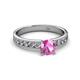 2 - Ronia Classic Pink Sapphire and Diamond Engagement Ring 
