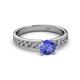 2 - Ronia Classic Tanzanite and Diamond Engagement Ring 