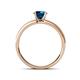 4 - Ronia Classic Blue and White Diamond Engagement Ring 