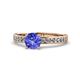 Salana Classic Tanzanite and Diamond Engagement Ring Tanzanite and Diamond Womens Engagement Ring ctw K Rose Gold