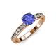 3 - Salana Classic Tanzanite and Diamond Engagement Ring 
