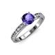 3 - Salana Classic Iolite and Diamond Engagement Ring 