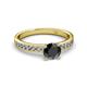 2 - Salana Classic Black and White Diamond Engagement Ring 