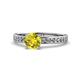 1 - Salana Classic Yellow and White Diamond Engagement Ring 