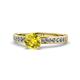1 - Salana Classic Yellow and White Diamond Engagement Ring 
