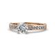 Salana Classic Diamond Engagement Ring Diamond Womens Engagement Ring ctw K Rose Gold