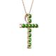 2 - Amen Green Garnet Cross Pendant 